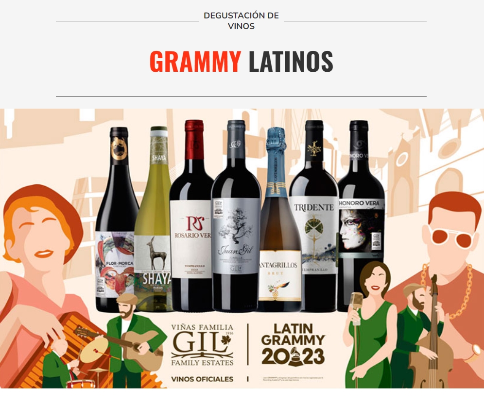 Ven a celebrar el maridaje de los Latin Grammy y Viñas Familia Gil en TomeVinos. Por primera vez, los Latin Grammy se celebran fuera de EEUU. Por primera vez, los Latin Grammy se maridan con vino español. Ven a degustar los vinos de Juan Gil a todas las tiendas TomeVinos.