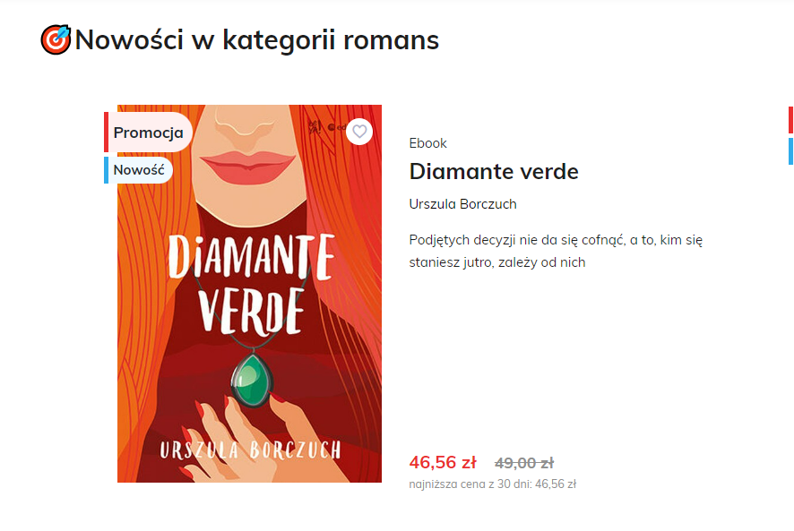 Diamante verde jest w promocji na naszej stronie!
@ulaborczuchx 
#twitteroweksiążkary