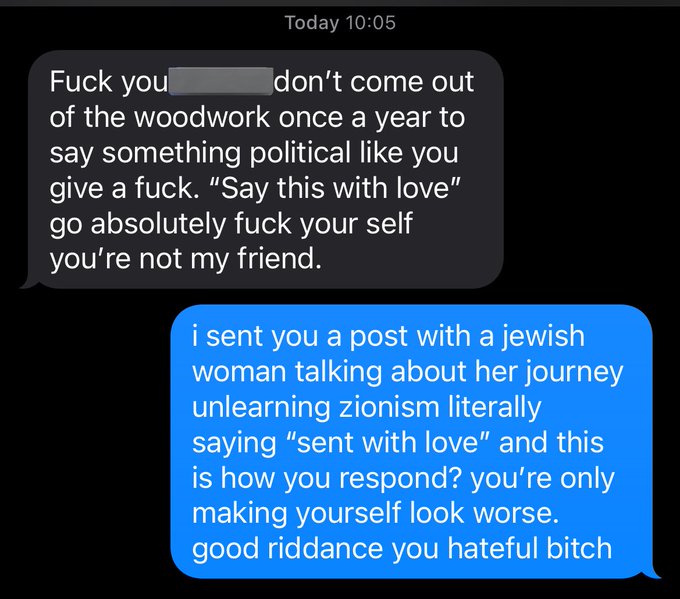 i replied to a post to someone who i thought was a friend+ would be open to hearing a different dialogue