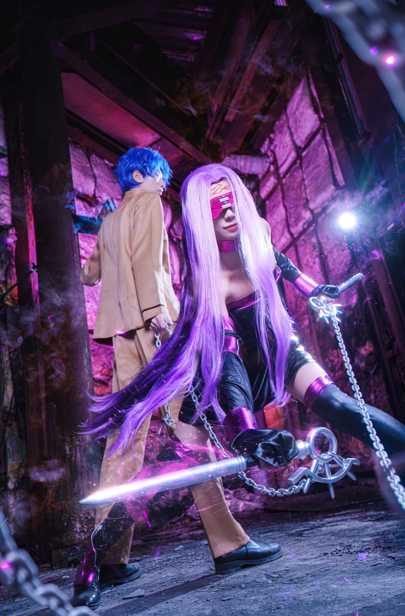 HARUKA_MYX's tweet photo. 【Cosplay  | FateStayNight 】
Riderメドゥーサ：遥HARUKA
間桐慎二：秋风三共 @FengGeZhe 
📸：@kuma8696 

FSNの併せしてきました～みんな最高です！楽しかったわー（≧∇≦）
#cosplay #FateStayNight  #Fate #FGO #Rider #Medusa #コスプレ https://t.co/CV2ZnyWoTx