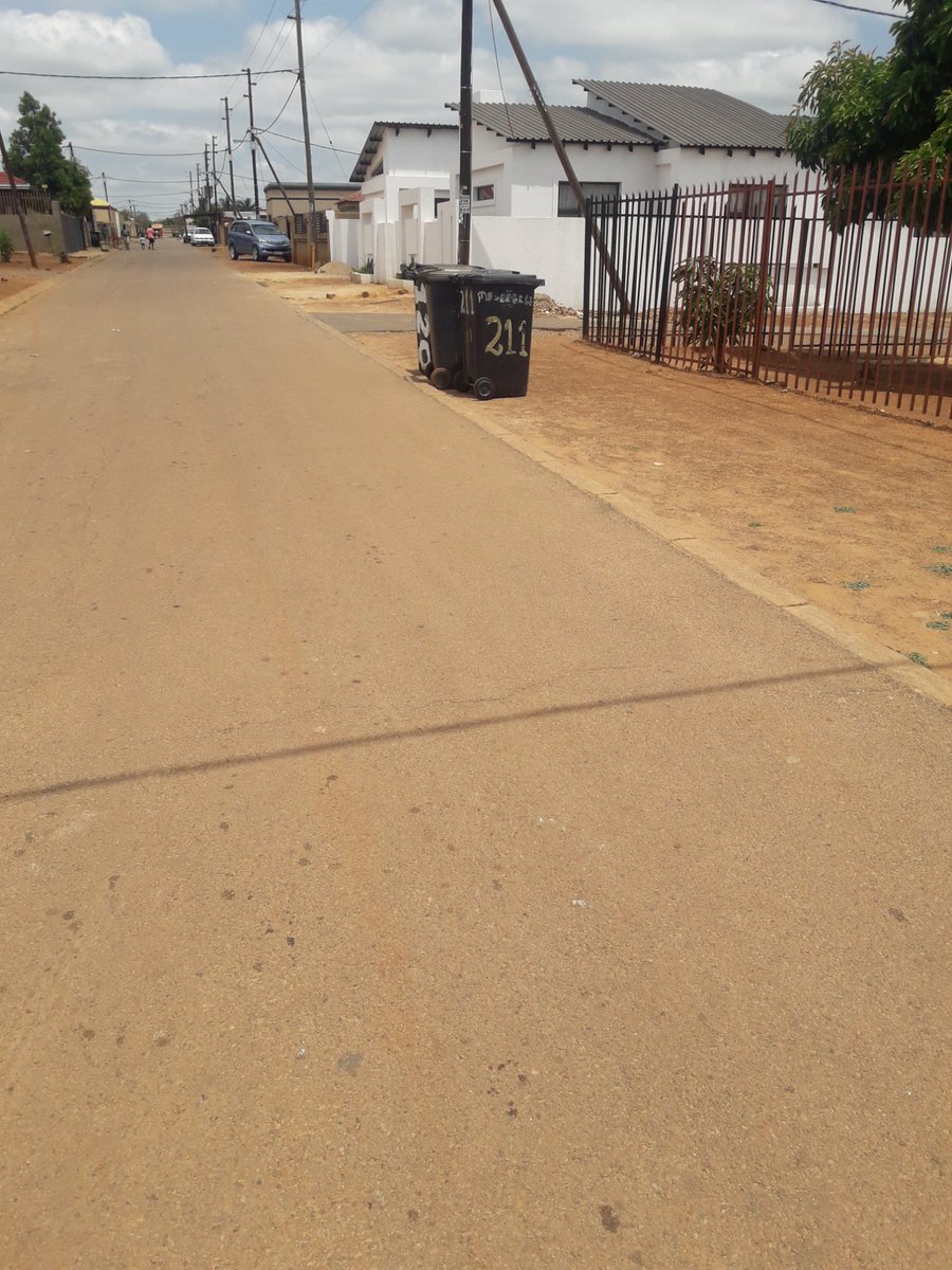 Mr Mayor  Brink we took out waste bin outside with the hope that this Wednesday they will collect waste bins at Lotus Gardens phase 5 it has been more than three weeks without collection.  Check your catch up plan .