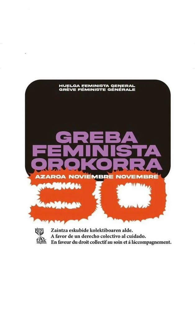 ibaetauni's tweet photo. 🗣️Ernaiko kideok argi diogu: zaintza sistema publiko eta komunitarioaren alde, kaleak eta hezkuntza zentroak hartuko ditugu.

💥💥💥💥

Azaroaren 30ean, ikasleak greba feminista orokorra❗️

#GrebaFeministaOrokorra
#DenonBizitzakErdigunean
#ZaintzaEskubideKolektiboa https://t.co/50O6cGXrIe