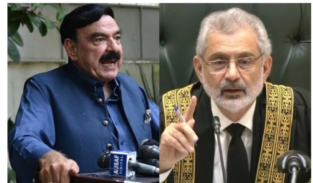 🚨فیض آباد دھرنا کیس میں چیف جسٹس کے دبنگ ریمارکس

🚨انکوائری کمیشن قایم، دو ماہ میں رپورٹ پیش کرے گا

🔥چیف جسٹس قاضی فائز عیسٰی کا شیخ رشید کے ساتھ مکالمہ
🔥کس کے حکم پر نظر ثانی واپس لیا، یہ ملک پاکستان ہے یا مزاق

🔥 چیف جسٹس نے ریمارکس دیئے کہ جب دل چاہے جلاؤ، گھیراؤ اور