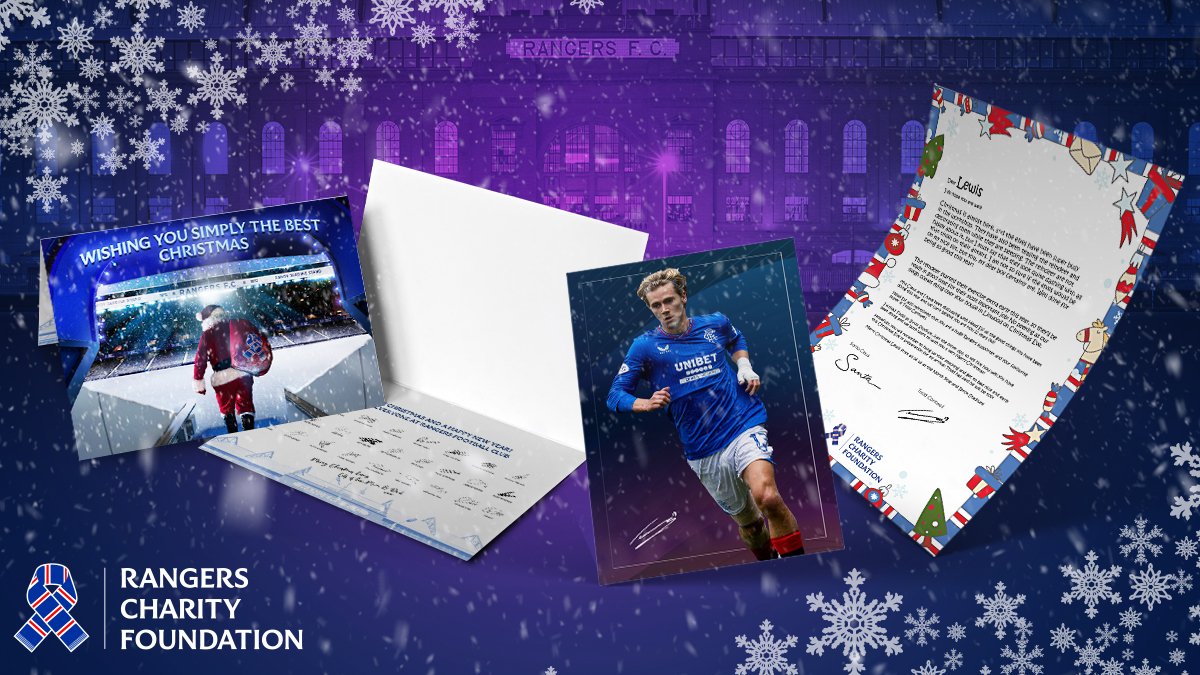 RFC_Charity's tweet photo. The magic of Christmas โ Rangers style! ๐ดโช๐ต๐
๐โ๐
Support your Foundation & check out our new Christmas cards, stocking fillers & personalised letter from Santa for young supporters in our shop HERE ๐https://t.co/6sTi58dZjK ๐
#ChristmasSorted https://t.co/G4Ww4zf8gM