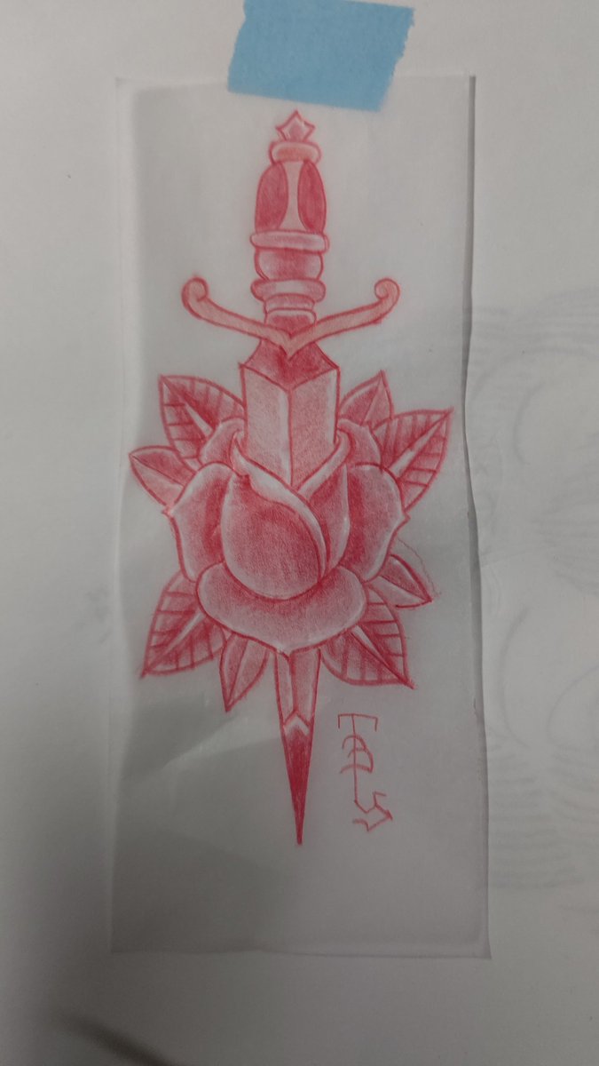 TBY_you's tweet photo. 赤鉛筆
#お絵描き
#ダガー 🗡️
#バラ 🌹
#タトゥースタジオ
#タトゥー
#刺青
#予約受付中
#アナログイラスト
#tattoodesign
#rosedesign
#dagger
#drawing
#sketch https://t.co/gyB4IXHjsI