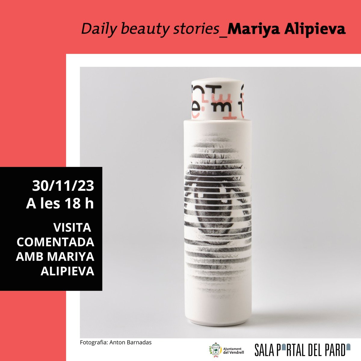 Nova activitat a la Sala Portal del Pardo! 
#ElVendrell #EstimemLaCultura <a href="/elvendrell_cat/">Ajuntament del Vendrell</a> <a href="/MAlipieva/">Mariya Alipieva</a>