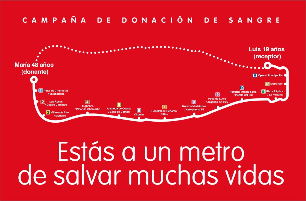 🩸 Todavía puedes participar en la campaña #DonaSangre de <a href="/metro_madrid/">Metro de Madrid</a>, junto con <a href="/Madridonasangre/">Centro de Transfusión🩸</a>, <a href="/CruzRojaMadrid/">Cruz Roja en la Comunidad de Madrid</a> y <a href="/CocaCola_es/">Coca-Cola España</a>.

💉 Hasta el viernes 17 de noviembre en #Legazpi (líneas 3 y 6) y #AlcorcónCentral (línea 12).

 #DonaVida ❤️

+Info: metromadrid.es/es/campanadona…