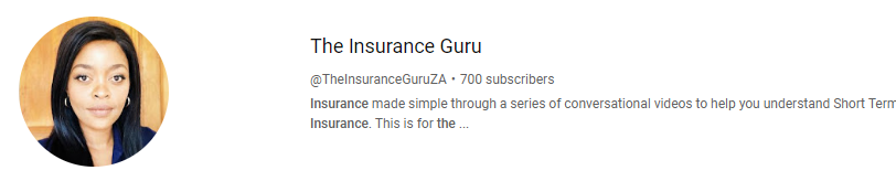 InsuranceGuruZA's tweet image. Really excited to reach this milestone!!! 😀 We've reached 700 subscribers on YouTube.
They include, consumers who want to be better informed and Insurance professionals who are keen to learn more about the industry.
Link: youtube.com/@TheInsuranceG…