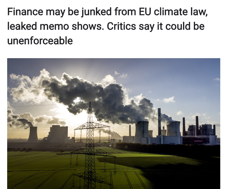 amisdelaterre's tweet image. 🛑REVELATIONS sur la directive #devoirdevigilance ⬇️
@AP a fait fuiter une note du gouvernement qui présente une proposit° édulcorée de la directive qui exclurait l&apos;ensemble du secteur financier

@BrunoLeMaire @RPFranceUE allez-vous laisser le lobby bancaire affaiblir cette loi ?