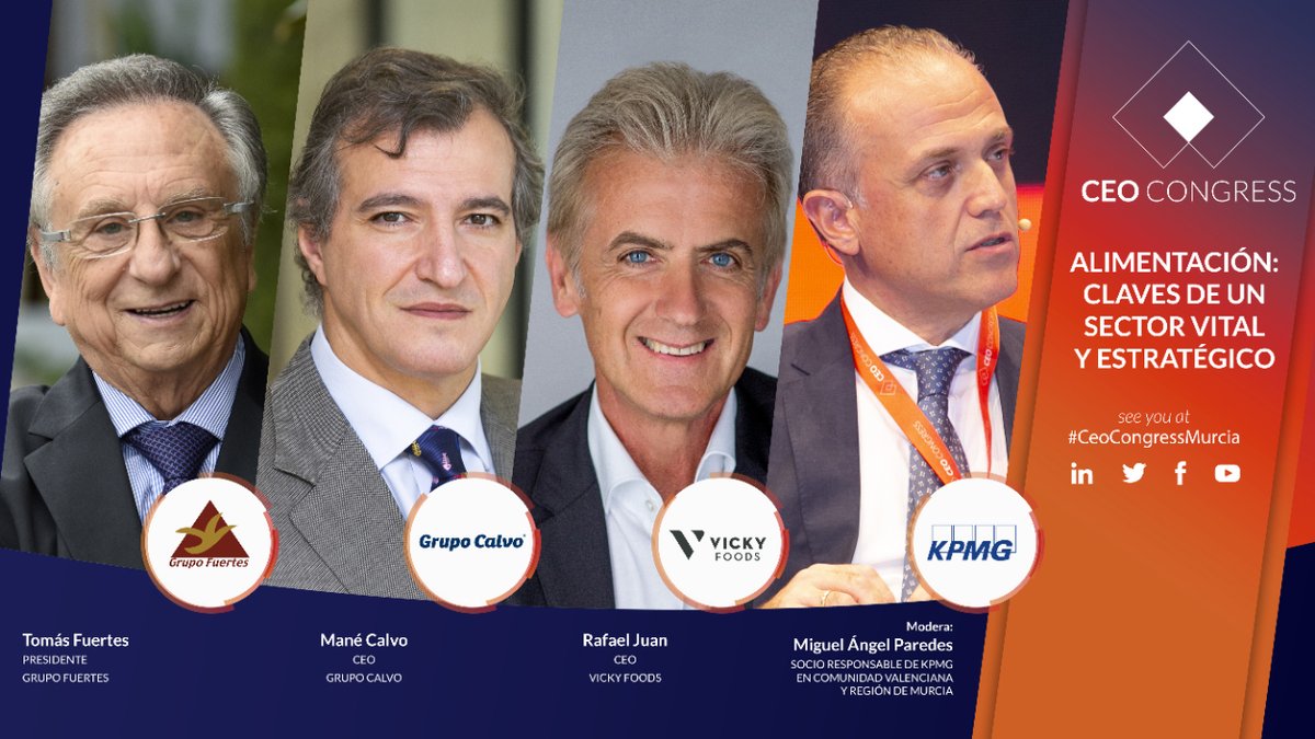 Ilusionado por participar en el #CEOCongressMurcia <a href="/CEOCongress/">CEO Congress Murcia</a> con este fantástico panel de profesionales a los que admiro y de los que tanto aprendo!!