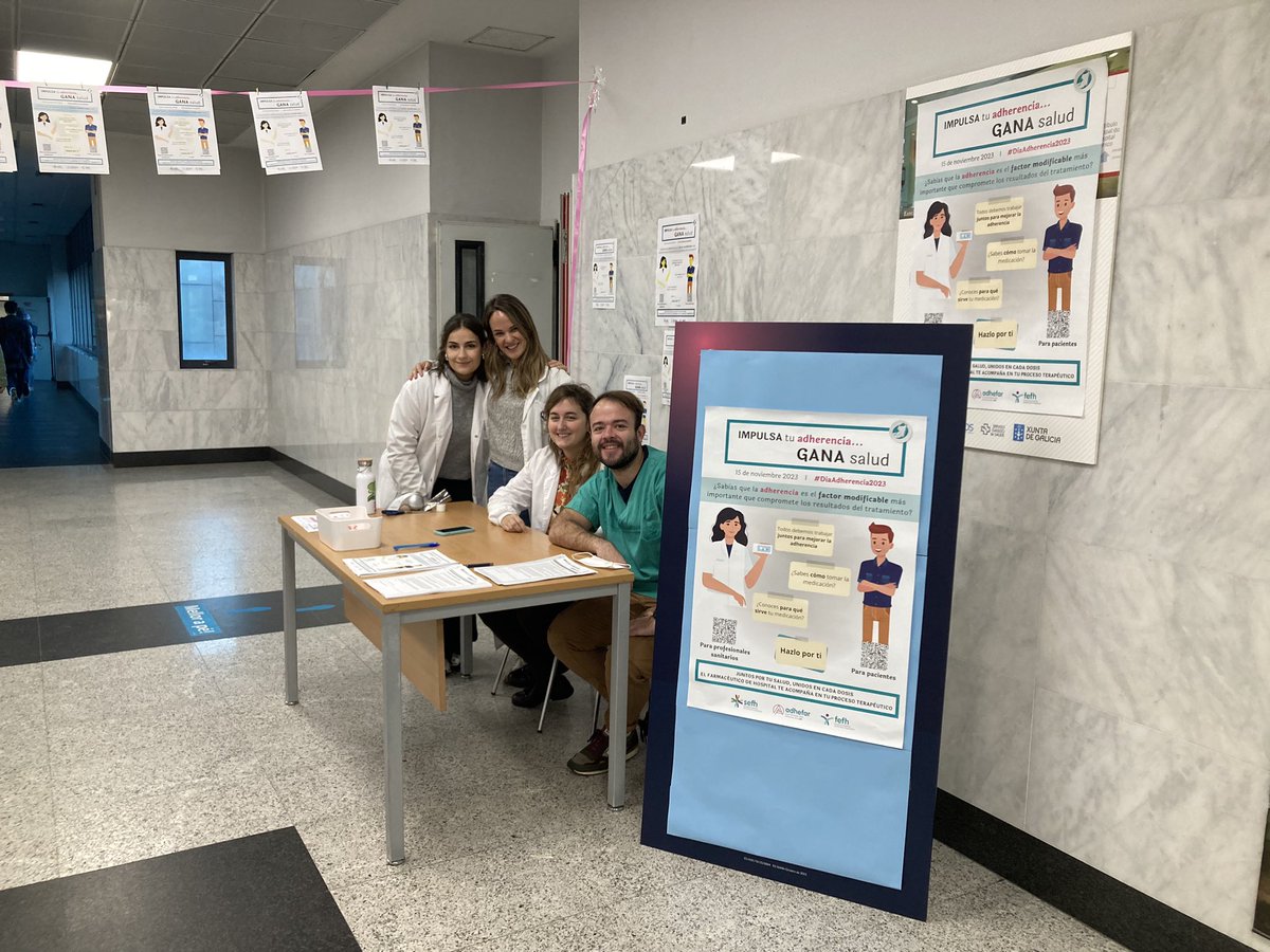 FarmaCHUS's tweet photo. Desde @FarmaCHUS con el #DiaAdherencia2023 apoyando y concienciando. IMPULSA tu Adherencia…GANA Salud. @sefh_ @adhefarsefh https://t.co/moDs8nJRUh