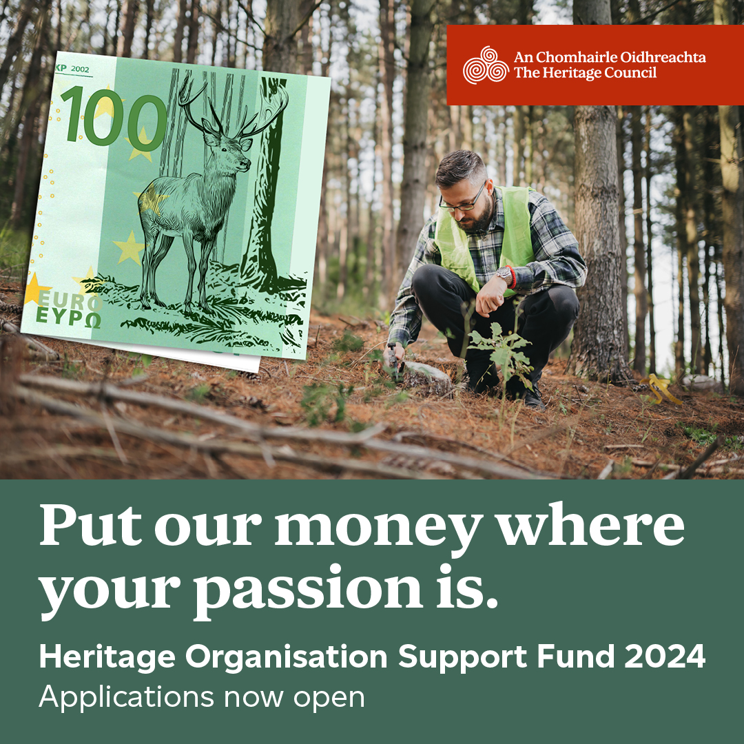 The Heritage Council's Heritage Organisation Support Fund is now OPEN for applications. The scheme supports not-for-profit, non-governmental organisations working in the heritage sector in Ireland by providing funding towards their core costs. See heritagecouncil.ie/funding/herita….