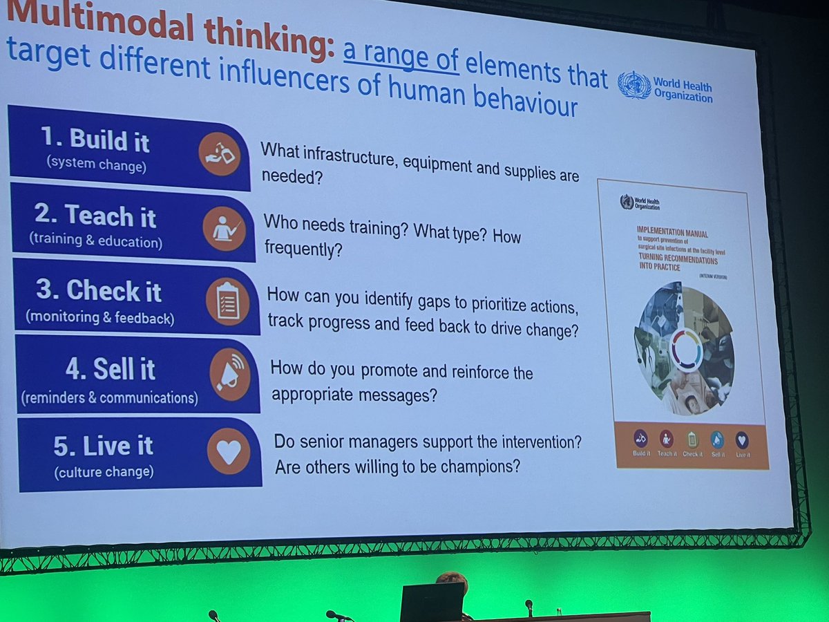 Dave Partridge (@infectiondave) on Twitter photo Lowbury lecture - Benedetta Allegranzi Components of a multi-modal response to HCAI. Interventions requiring varied skill-sets emphasising importance of building a strong team in improving patient safety. <a href="/HIS_infection/">Healthcare Infection Society</a> @biainfection <a href="/MicrobioSoc/">Microbiology Society</a> #FIS2023 Lowbury lecture - Benedetta Allegranzi Components of a multi-modal response to HCAI. Interventions requiring varied skill-sets emphasising importance of building a strong team in improving patient safety. <a href="/HIS_infection/">Healthcare Infection Society</a> @biainfection <a href="/MicrobioSoc/">Microbiology Society</a> #FIS2023
