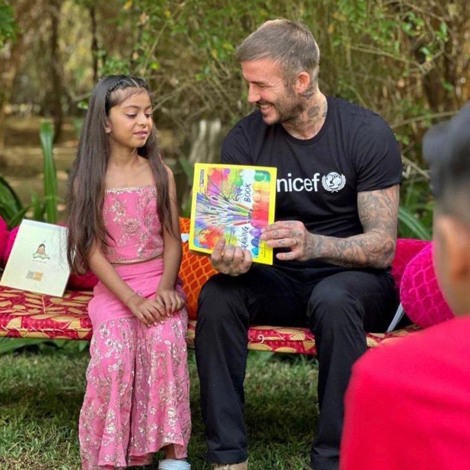A special moment as UNICEF Goodwill Ambassador David Beckham makes his first visit to India.

He met with children from the Gujarat Youth Forum and budding innovators and entrepreneurs at GUSEC – their stories of strength, determination and resilience were a source of…
