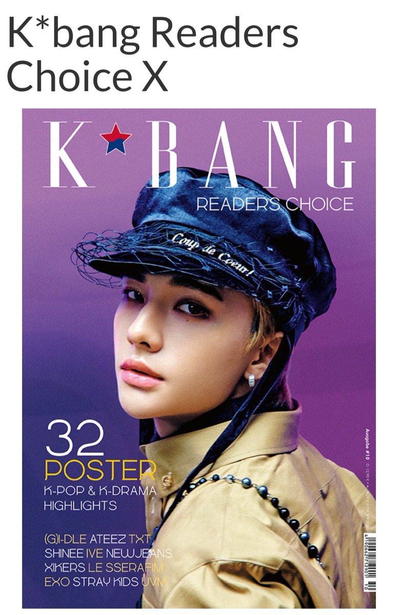 GermanStayN's tweet photo. [Magazin]
Hyunjin ziert das Cover der neuen K*Bang Readers Choice! Diese ist ab sofort online und im gut sortierten Zeitschriften- und Bahnhofsläden erhältlich.

#straykids #straykidsgermany #스트레이키즈 #germanstay #StrayKidsDeutschland https://t.co/tDSlxIAJrx