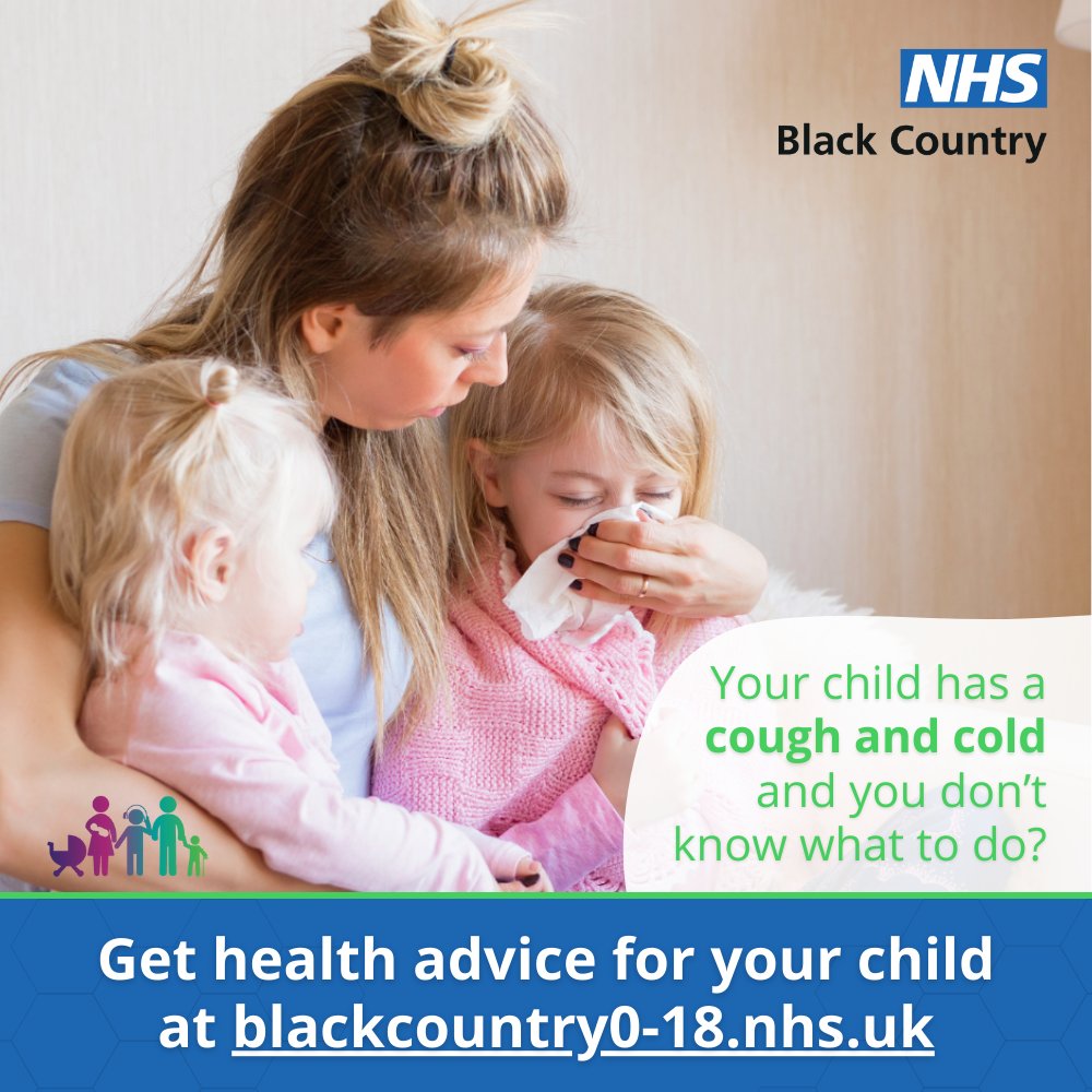 Having green snot or a noisy chest does not mean that your child has an infection requiring antibiotics.

Learn more about coughs and colds in children on the Black Country 0-18 years website at blackcountry0-18.nhs.uk/parentscarers/…