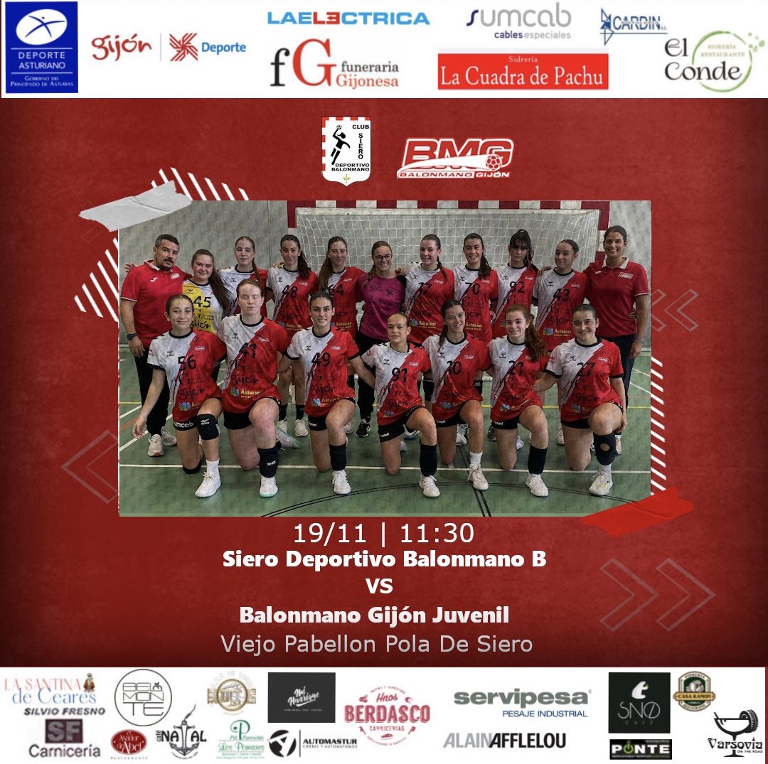 Club Balonmano Gijón (@balonmanogijon) on Twitter photo 🚨LIGA SENIOR-JUVENIL🚨
#somosbmg #orgullodecantera 🔴⚪️ 🚨LIGA SENIOR-JUVENIL🚨
#somosbmg #orgullodecantera 🔴⚪️