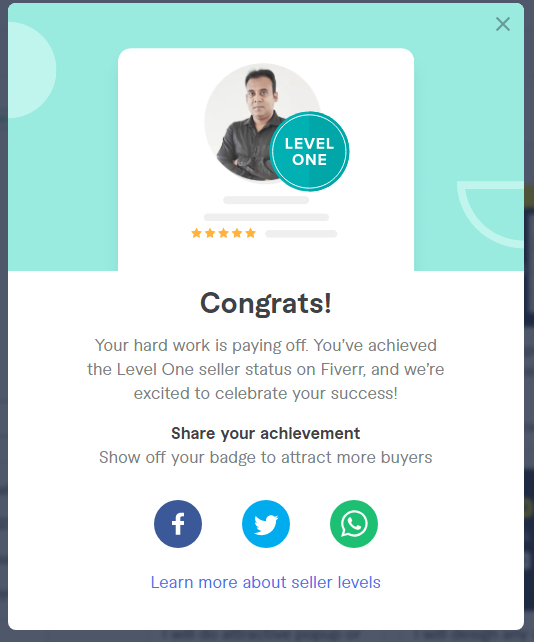 📷Alhamdulillah Exciting News! 📷 Just hit Level One on Fiverr! 📷📷 Grateful for the incredible journey so far and the amazing clients who made it possible. ! 📷📷 #FiverrSuccess #LevelUp #FreelanceLife #Thankful 📷📷