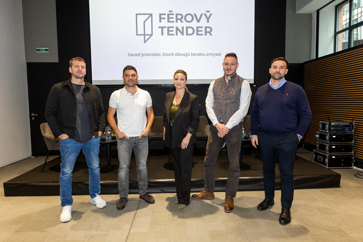 Chcete byť férový? Pridajte sa!
Či už patríte medzi veľkých alebo malých zadávateľov, pridajte sa k iniciatíve Férový tender. Urobiť tak môžete tým, že budete v tendroch uplatňovať Desatoro férového tendrovania - ferovytender.sk
#ferovytender