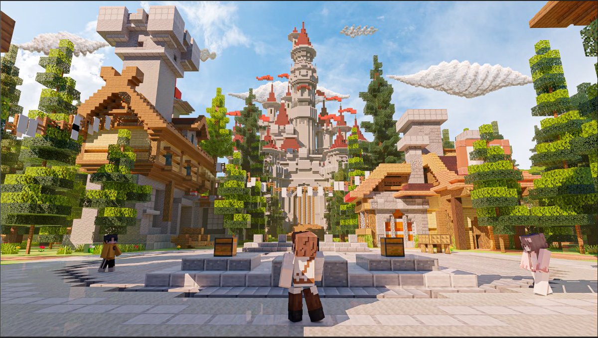 build_side's tweet photo. New render ⚜️ 
Kingdom Lobby 🏰
Large lobby filled with lots of details.
How do you like it ? 🧩

Buy https://t.co/1UIpedh4Ar

#minecraftbuild #MinecraftServer #minecraft #minecraftsp https://t.co/eHlNXduowc