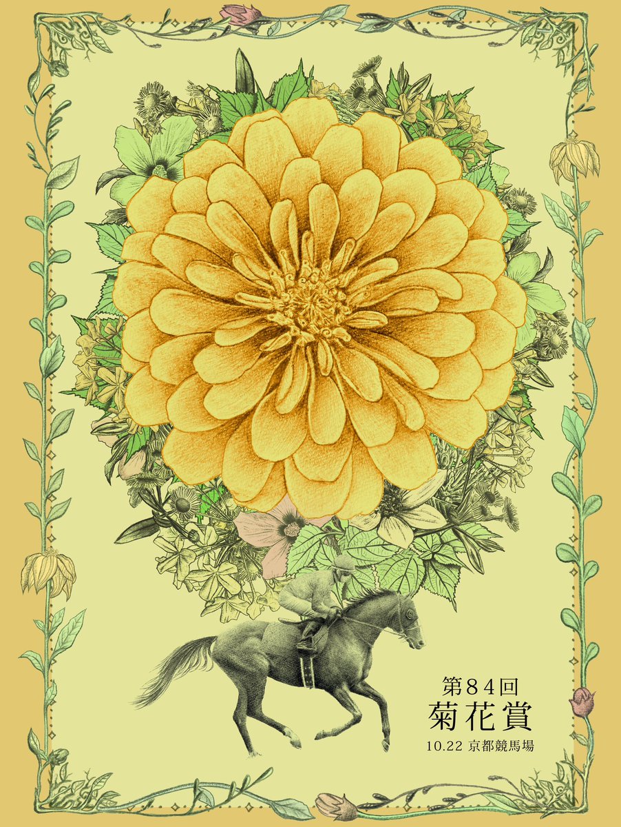 JRA競馬馬写真（額入り）冬花