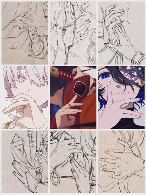 #このタグを見た人は自分の絵柄の手部分を見せる 