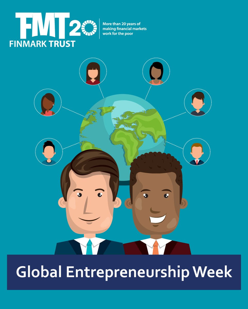 Finmarktrust's tweet photo. It’s #GlobalEntrepreneurshipWeek – and time to recognise the incredible impact MSMEs have on the economy. We must get behind the women and men who are making their mark in society and #supportlocal because without entrepreneurs, an economy cannot thrive. https://t.co/MphQ4RRXJA