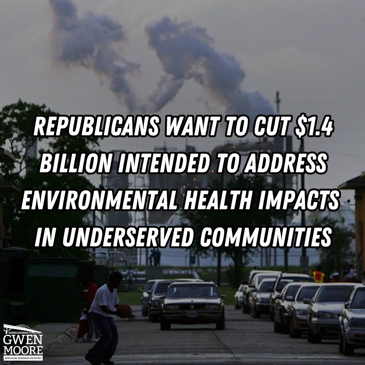 Happening this morning: House Republicans want to take @EPA funding back to a level not seen since 1991!!   This cut and others could lead to more asthma, more cancer, and more illnesses, especially in underserved communities that bear the brunt of pollution.