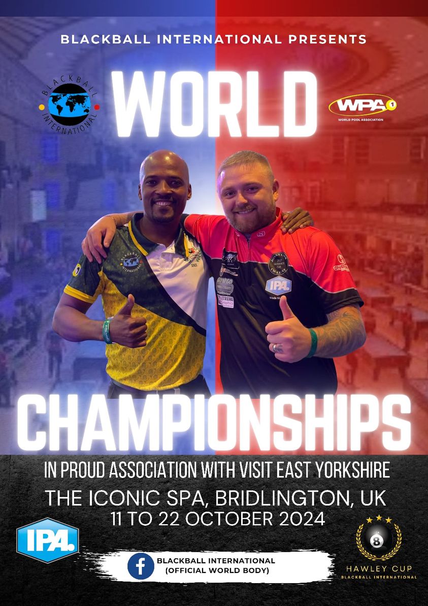 blackballpool's tweet image. Blackball International has announced that the 2024 Blackball World Championships will be  held in Bridlington Spa, England.
Also to be run at the same time... the 2024 Hawley Cup and IPA Open &amp;amp; Grand Prix events.
Blackball International website:
blackballinternational.org
