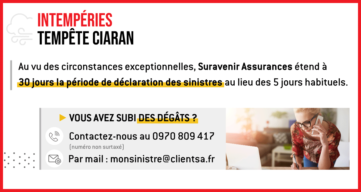 [Tempête #Ciaran]
Toutes nos équipes restent mobilisées à vos côtés.