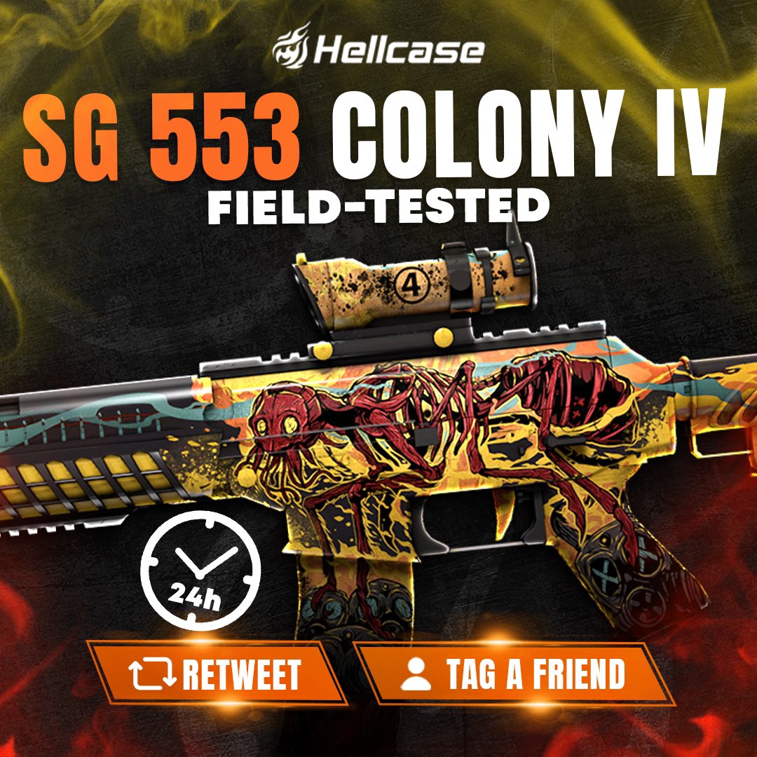 hellcase's tweet photo. 🎁 FAST GIVEAWAY 🏁

👇 Tag Your Best Friend &amp; Like
🚀 Follow us
🔥 Retweet this post
😎 The winner of the previous giveaway is @johnw_12

#hellcase #csgo #cs2 #csgoskin #csgoskins #csgoskinsgiveaway #csgocases #csgocase #hellcasegiveaway #csgoskinsfree #csgoskinsgiveaway https://t.co/2rMrgNCBas