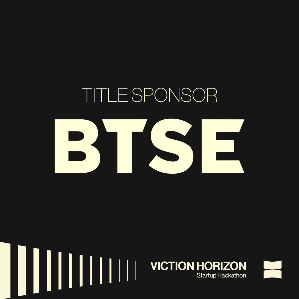 We're thrilled to announce our Exclusive Exchange Partner &amp; Title Sponsor - <a href="/BTSE_Official/">BTSE</a> for the upcoming Viction Horizon - Startup Hackathon 

<a href="/BTSE_Official/">BTSE</a> is a leading, trusted cryptocurrency exchange that offers over 150 cryptocurrencies for both spot and futures trading.