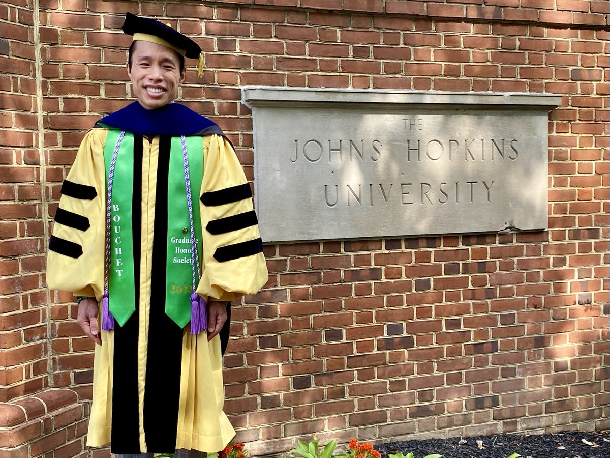 Jonathan 君劭 Suen (@suenjonathan) on Twitter photo I am proud & humbled to share that I recently completed my Ph.D. <a href="/JohnsHopkins/">Johns Hopkins University</a>!
As an interdisciplinary audiologist studying at both <a href="/JHUNursing/">Hopkins Nursing</a> & <a href="/JohnsHopkinsSPH/">Johns Hopkins Bloomberg School of Public Health</a>, I learned how to dream BIGGER these last few years.
Thank you for all of your love & support!
#PhinisheD 🎓🐝 I am proud & humbled to share that I recently completed my Ph.D. <a href="/JohnsHopkins/">Johns Hopkins University</a>!
As an interdisciplinary audiologist studying at both <a href="/JHUNursing/">Hopkins Nursing</a> & <a href="/JohnsHopkinsSPH/">Johns Hopkins Bloomberg School of Public Health</a>, I learned how to dream BIGGER these last few years.
Thank you for all of your love & support!
#PhinisheD 🎓🐝