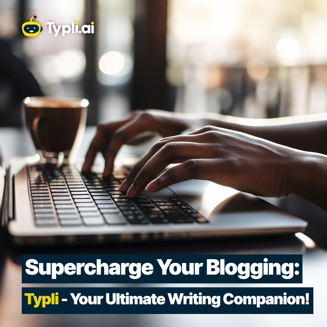 Level up your blogging game with Typli, the all-in-one AI writing assistant! 🤖 

This innovative tool helps you create engaging, optimized articles in a snap. Use the autocomplete feature to finish sentences with ease. 

#ai #aiwriting #aiwritingtool #aiwritingassistant #typli