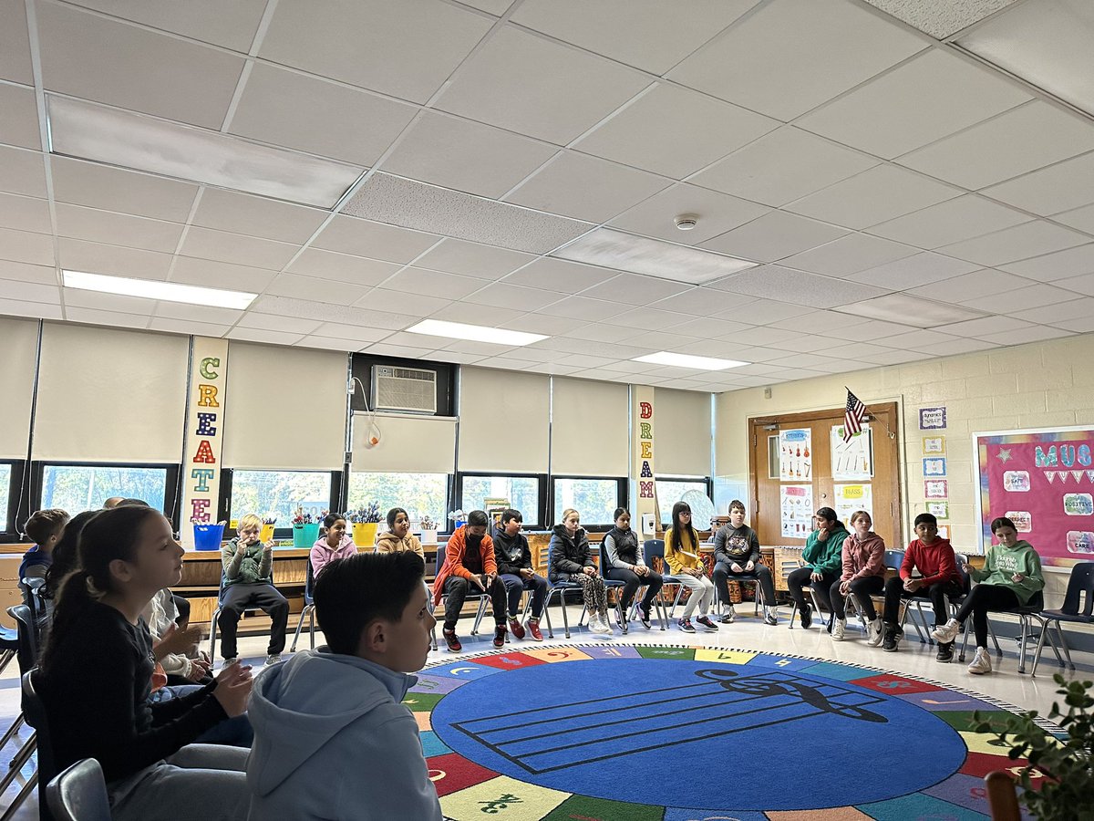 Thank you Mrs. Duca for starting our day with fun music. I learned so much with your Fifth Grade Class. #wearebethpage