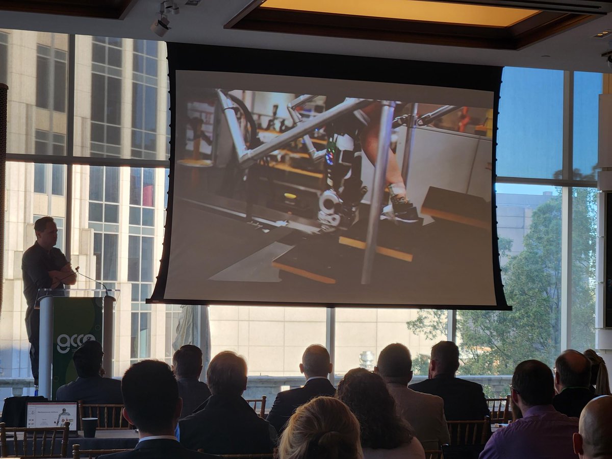 Wow...First in human CMI surgical creation. Dr. Hugh Herr talks bionics at @GCCO_CLT #GCCO2023 #AtriumMSKI