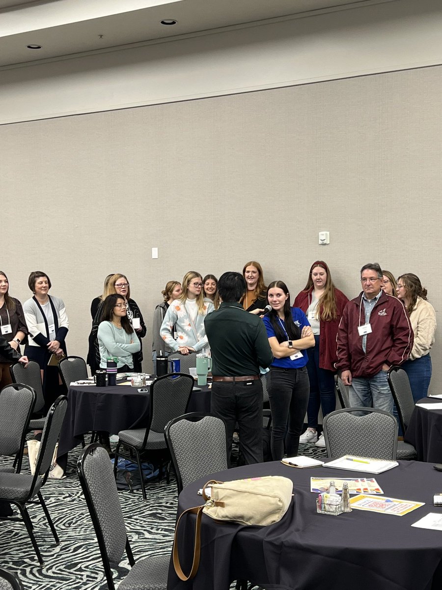 Our keynote <a href="/howie_hua/">Howie Hua</a> getting the room moving this morning at #NATM23