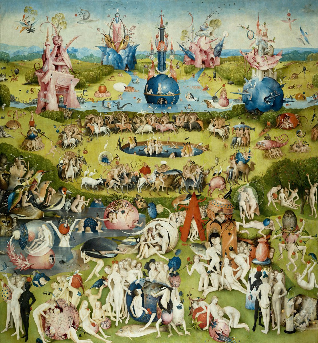 My favourite paintings from each major movement of art - a thread 🧵

1. Northern Renaissance: 'The Garden of Earthly Delights', Hieronymus Bosch (c.1490-1510)