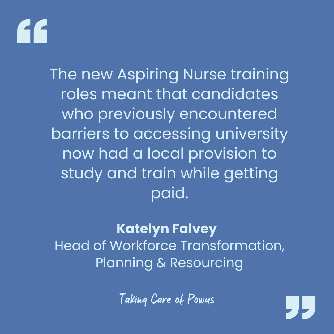 Every month, we share how your donations make a difference across Powys. Today, we're focusing on the Nurse Bursary Scheme

#TakingCareofPowys 💚