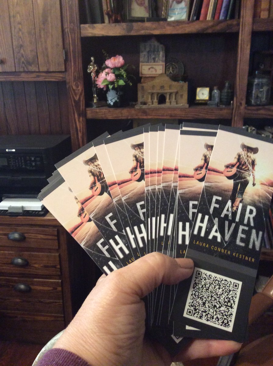 LauraConnerKest's tweet photo. An author friend gifted me with these bookmarks. She even created a QR code for them! I’m in awe of her thoughtfulness, and so blessed by good friends and family on this writing journey. Can’t wait to give these away at upcoming author events. #christianfiction #romanticsuspense https://t.co/kpV16ZshU7