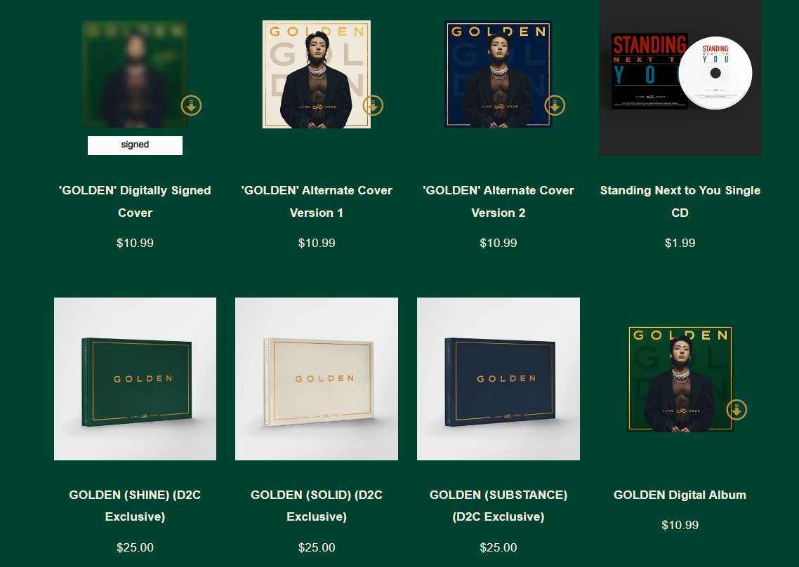bts シリアル Official preorder Jungkook (BTS) 'GOLDEN' LP/Vinyl — Dumber