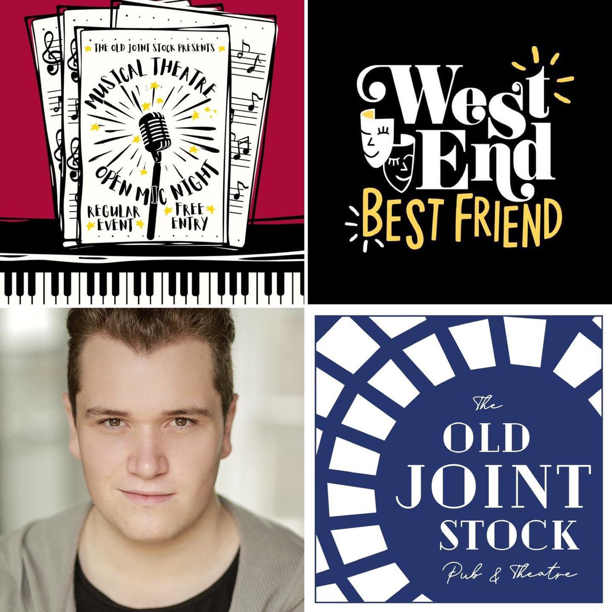 West End Best Friend (@westendbf) on Twitter photo Besties! This evening we will be live streaming the <a href="/OldJointStock/">Old Joint Stock Pub & Theatre</a> musical theatre open mic night. Hosted by the stunning <a href="/AidanCutler/">Aidan Cutler</a> Be sure to tune in on our Instagram from 7.30 to watch brave performers belt there hearts out to their favourite MT hits 😍 Besties! This evening we will be live streaming the <a href="/OldJointStock/">Old Joint Stock Pub & Theatre</a> musical theatre open mic night. Hosted by the stunning <a href="/AidanCutler/">Aidan Cutler</a> Be sure to tune in on our Instagram from 7.30 to watch brave performers belt there hearts out to their favourite MT hits 😍