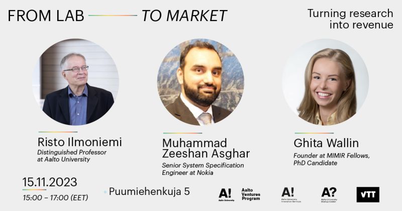 👩‍🔬 From Lab to Market: Turning research into revenue.

How to access business opportunities as a researcher while staying employed at the university?

🗓️ November 15th
🕣 15:00 - 17:00

📝 Details and registration: startupcenter.aalto.fi/event/lab-mark…