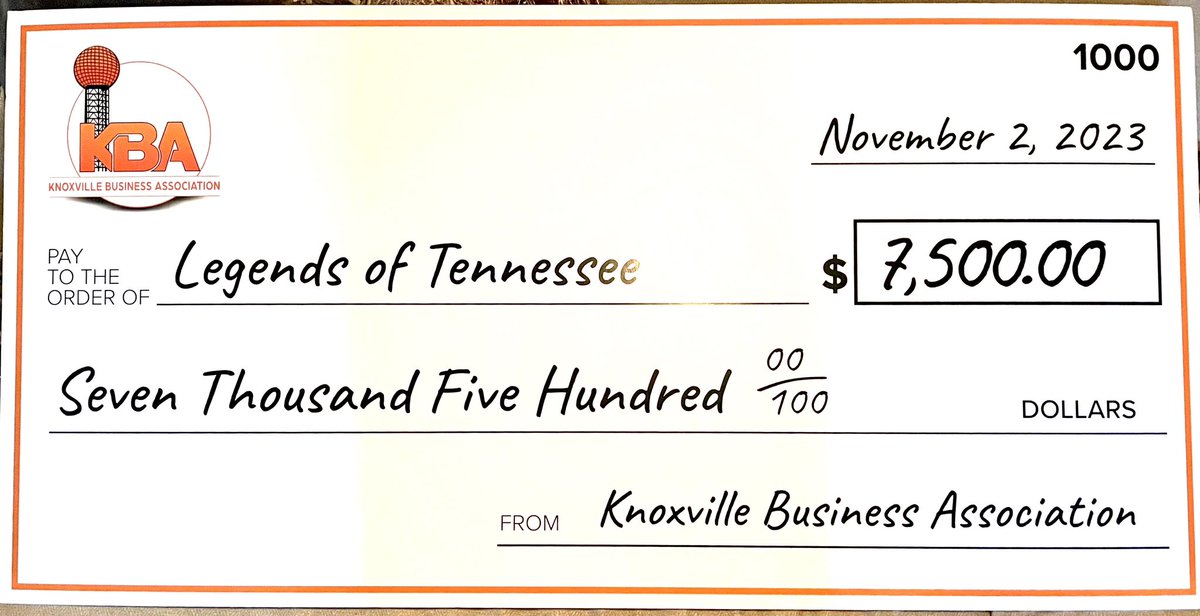 We are honored and thankful to be the 2023 recipient of the Knoxville Business Association Grant. With your support this grant will help us continue to impact communities with football camps, educational programs, and life skill training to coach the Tennessee youth to success.