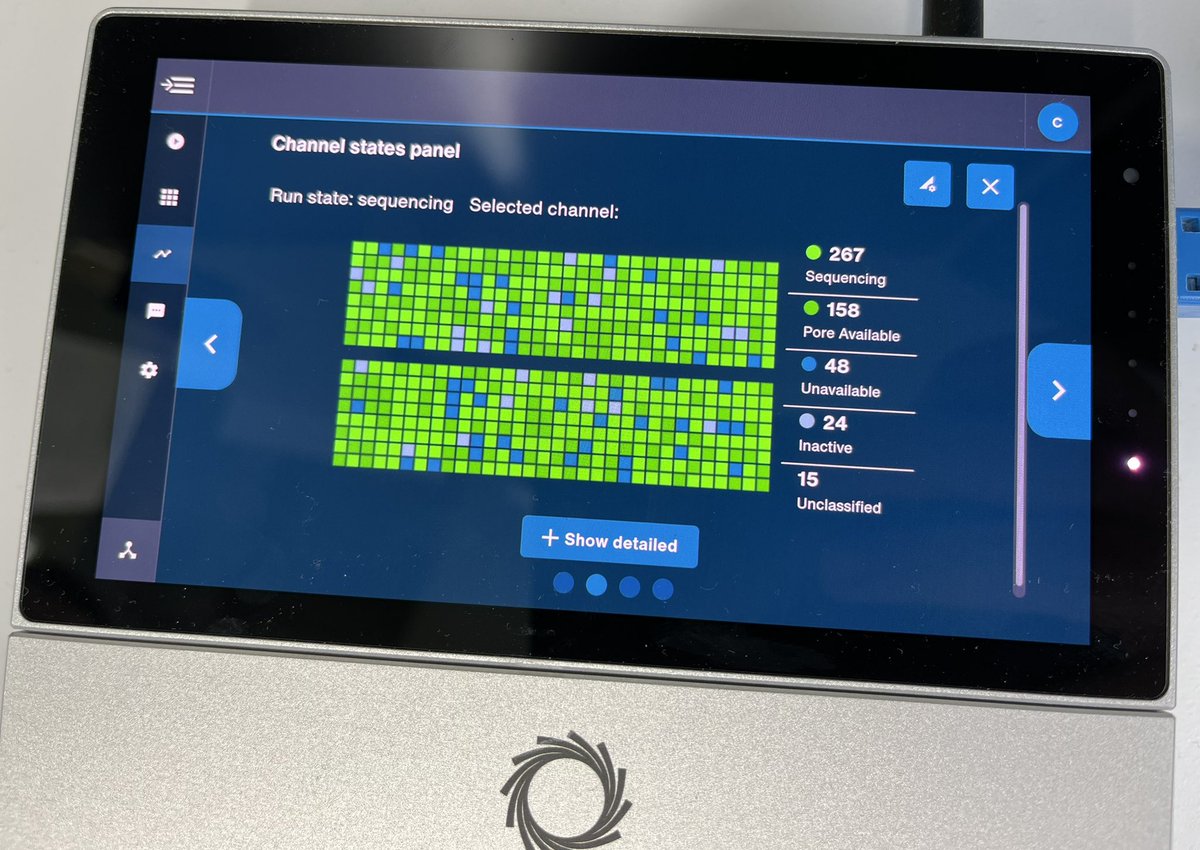 Nanopore Sequencing of FFPE-DNA: 250 Mb with N50 of 1.35 kb after 1.5 hrs! Median Q > 12 😍 @nanopore