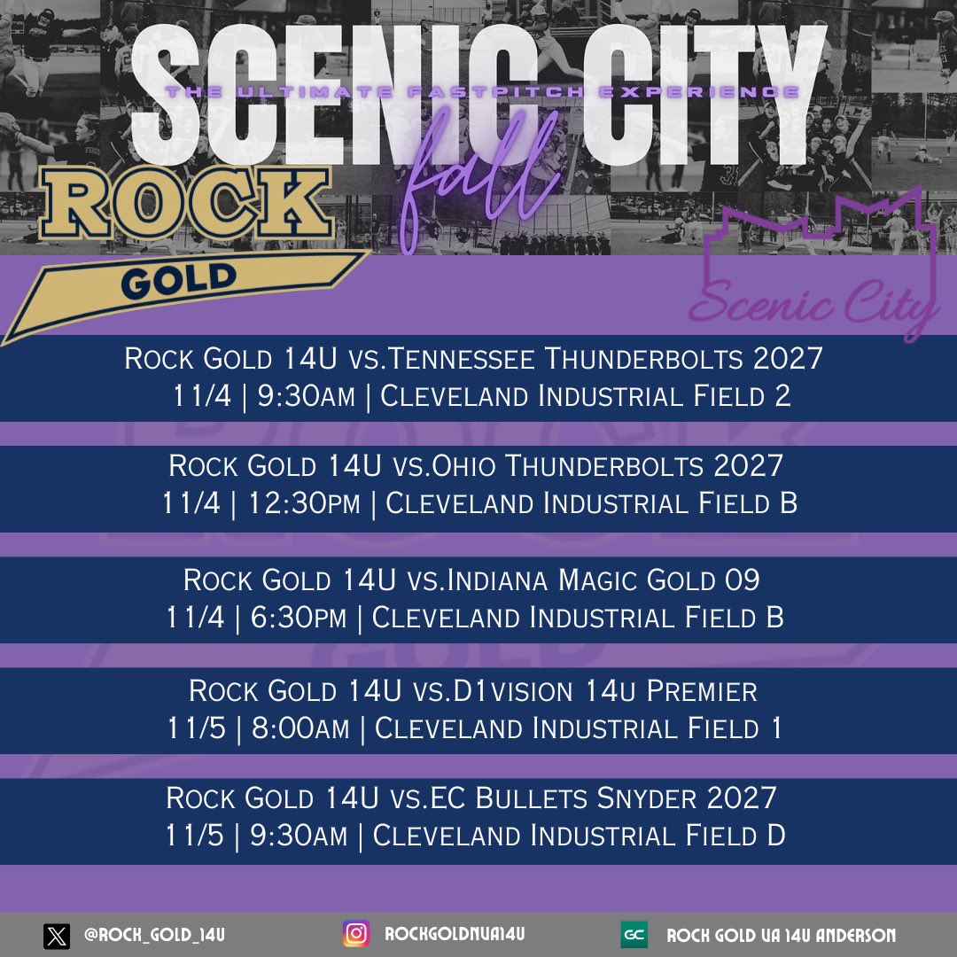 ROCK_GOLD_14U's tweet image. Our Rock Gold 14U is ready to ROCK in TN! Come check out our talented athletes at @ConnectSports_ Scenic City Fall 2023 @ROCKGOLDVA 

#ScenicCityFall2023
#ConnectSportsEvents #UltimateFastpitchExperience