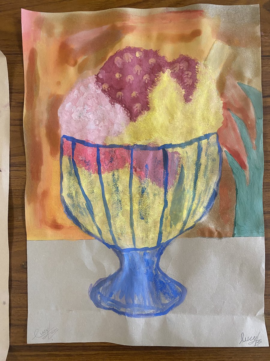 Some fantastic developments coming along, inspired by Wayne Thiebaud!! Well done 1P4 #BrannockArtists