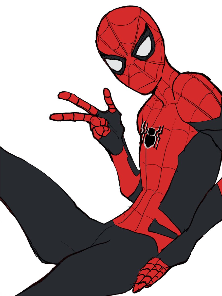 「トムホ版スパイダーマンの中で一番好きなアップグレードスーツ  #スパイダーマン金」|鯖デイン𓆟のイラスト