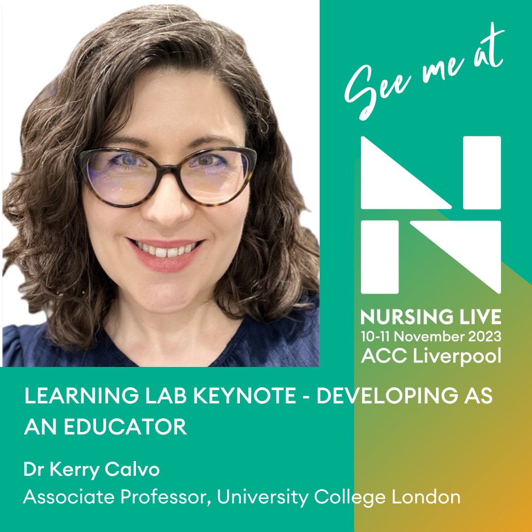 I’m delighted to be part of the @uclms_pgme team speaking about education career opportunities at #NursingLiveUK, a brand new professional and personal development event for everyone in nursing.

Book your free tickets now - nursinglive.com