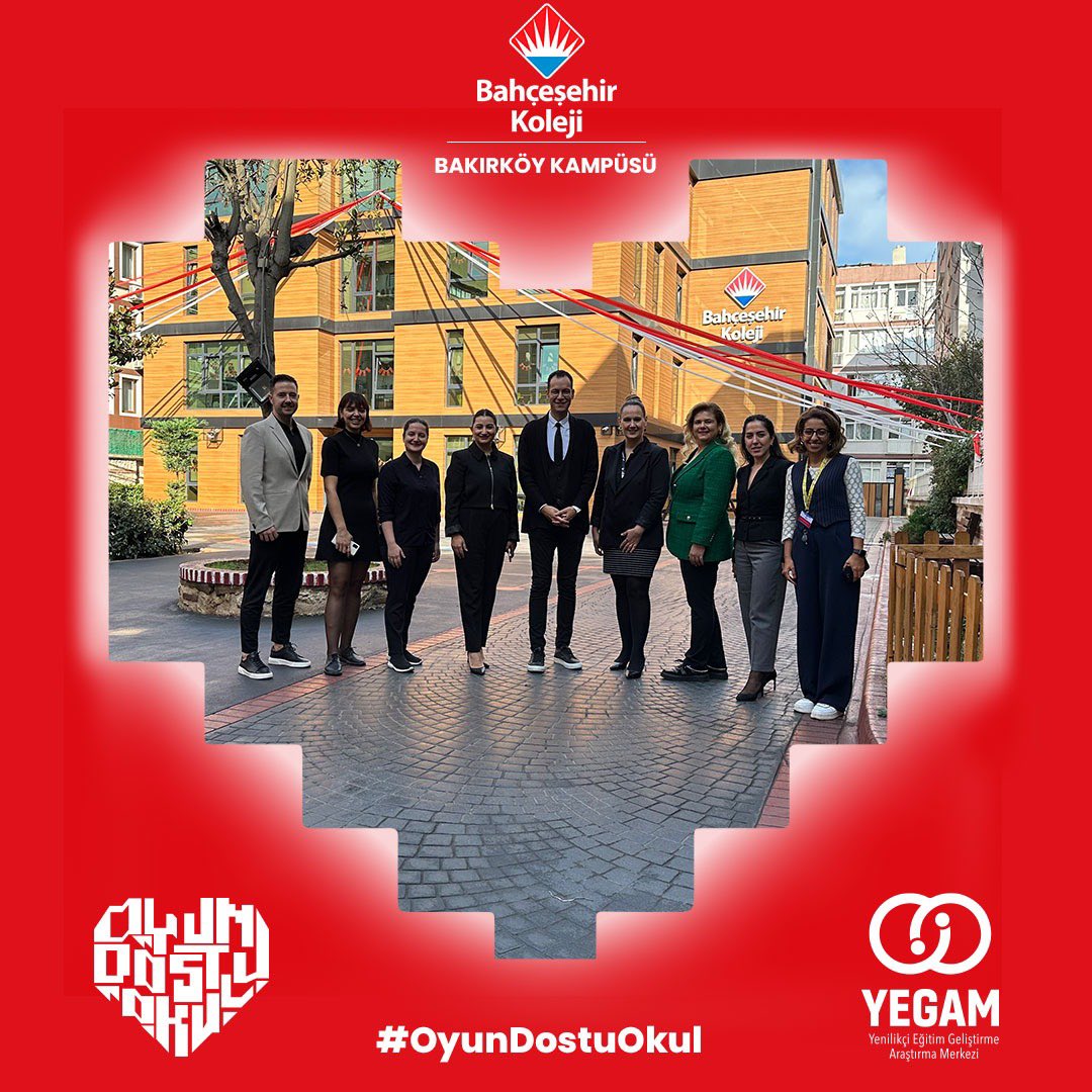 “Oyun Dostu Okul” projemiz kapsamında çevresel gözlem ve raporlandırma çalışmalarımız için “<a href="/bahcesehirk12/">Bahçeşehir Kolejleri</a> Bakırköy Kampüsü”yöneticileri ile bir araya geldik. 
Gözlemlerimiz boyunca bize eşlik eden okul idaresi ve direktörlerine teşekkür ederiz.